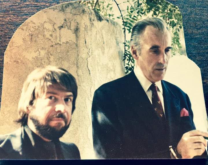 David with Vincent Price