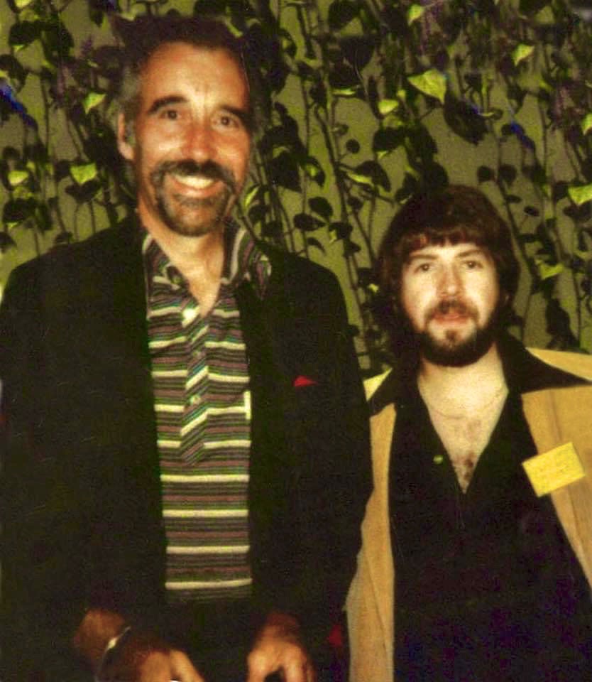 David with Christopher Lee