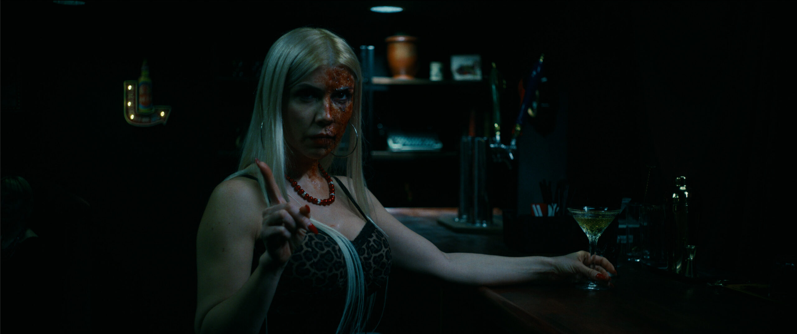 Smoking hot bar patron